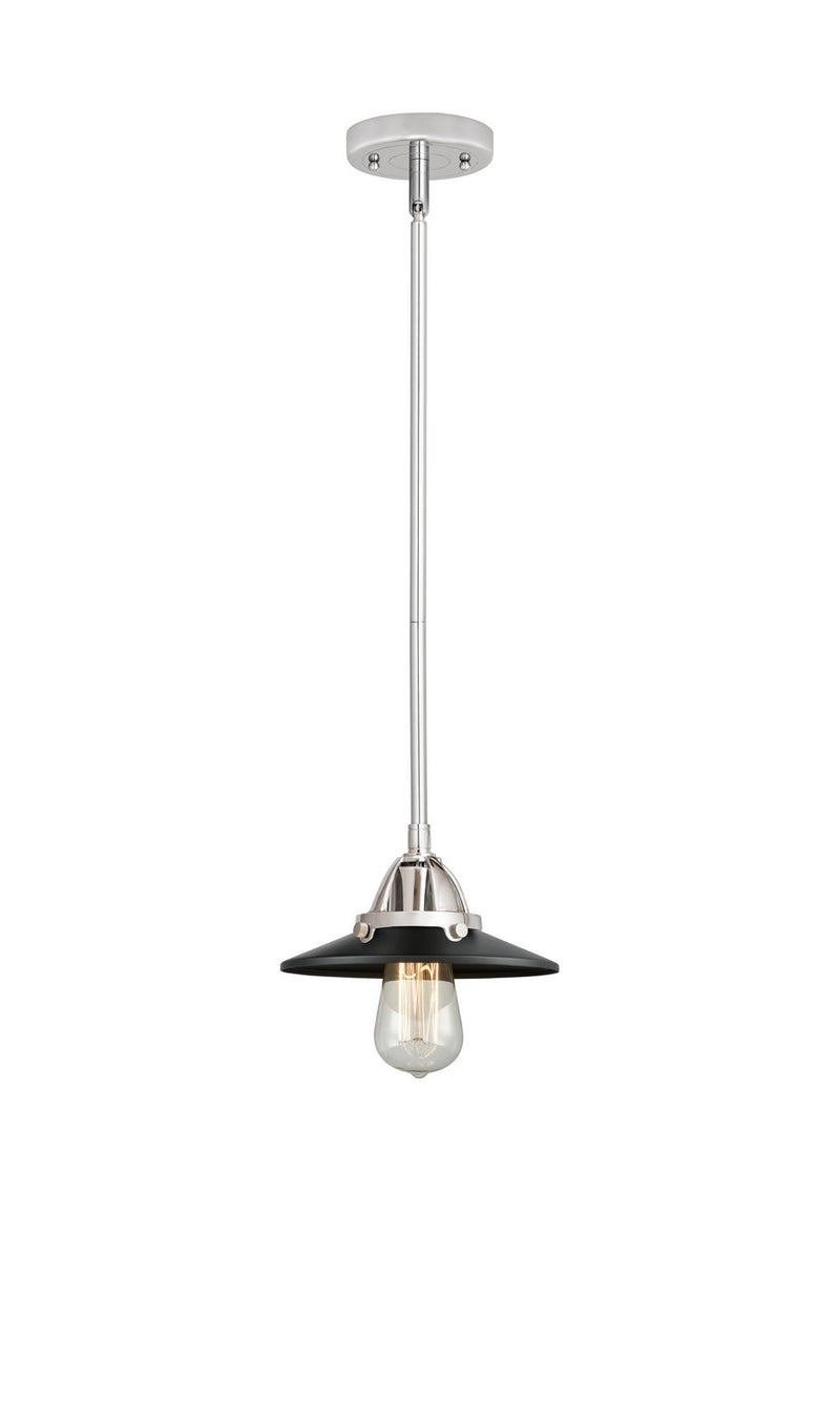 Innovations 288-1S-PC-M6-BK One Light Mini Pendant, Polished Chrome