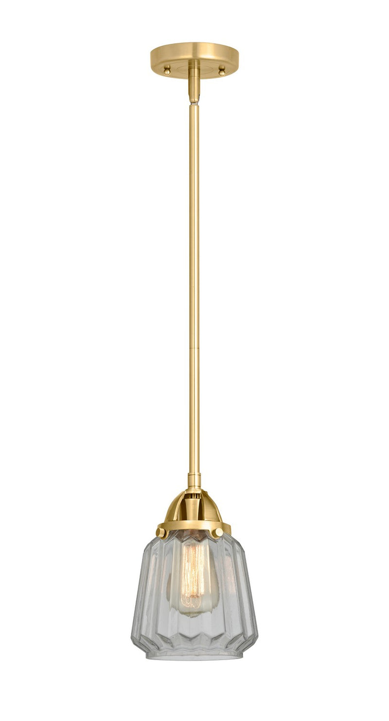 Innovations 288-1S-SG-G142 One Light Mini Pendant, Satin Gold