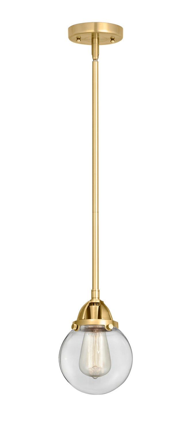 Innovations 288-1S-SG-G202-6 One Light Mini Pendant, Satin Gold
