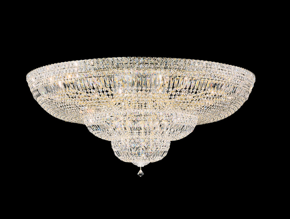 Schonbek 5897-40R 36 Light Flush Mount, Polished Silver