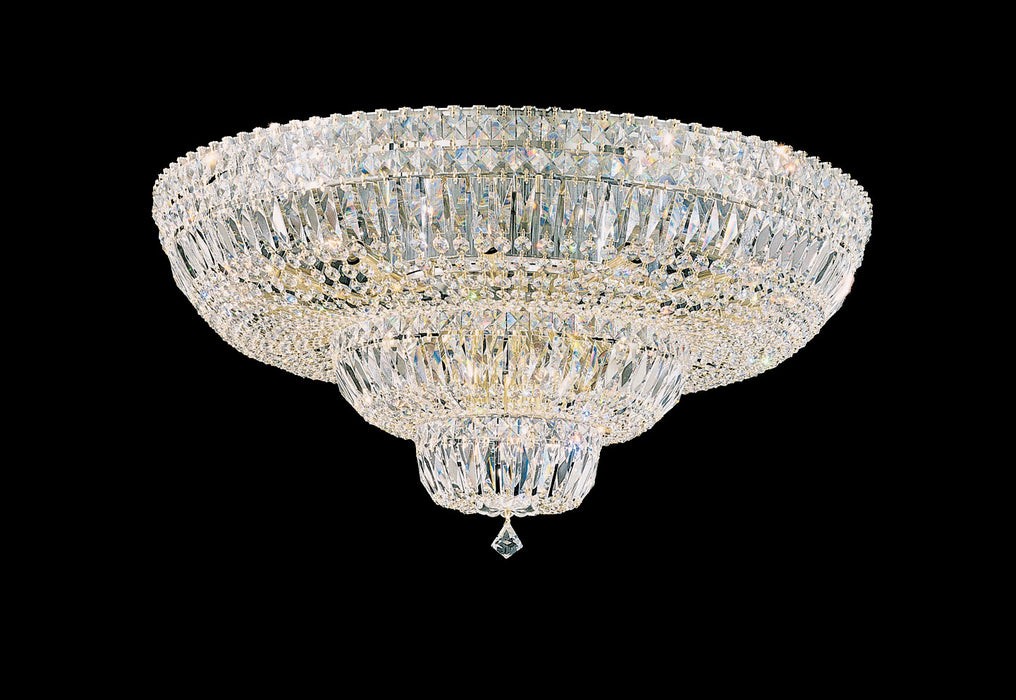 Schonbek 5898-40O 21 Light Flush Mount, Polished Silver