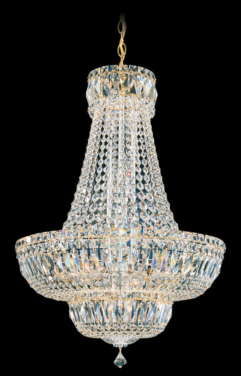 Schonbek 6616-40O 20 Light Pendant, Polished Silver