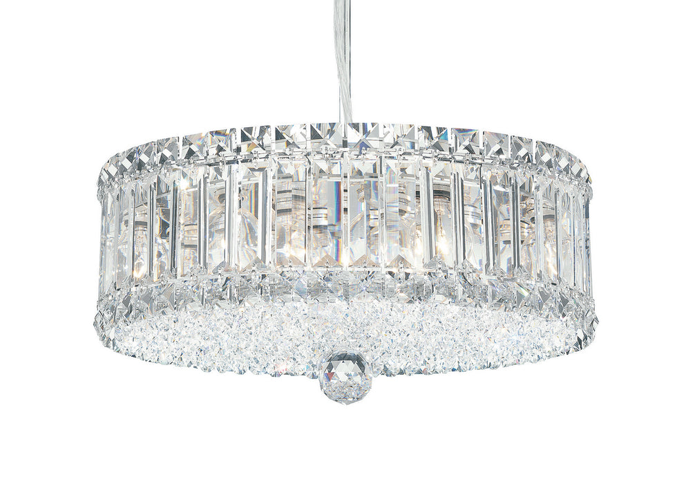 Schonbek 6670S Nine Light Pendant, Stainless Steel