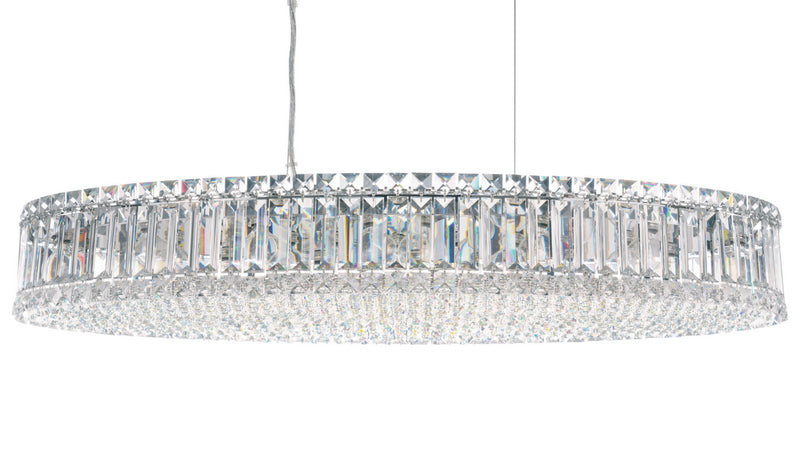 Schonbek 6678O 16 Light Linear Pendant, Polished Stainless Steel