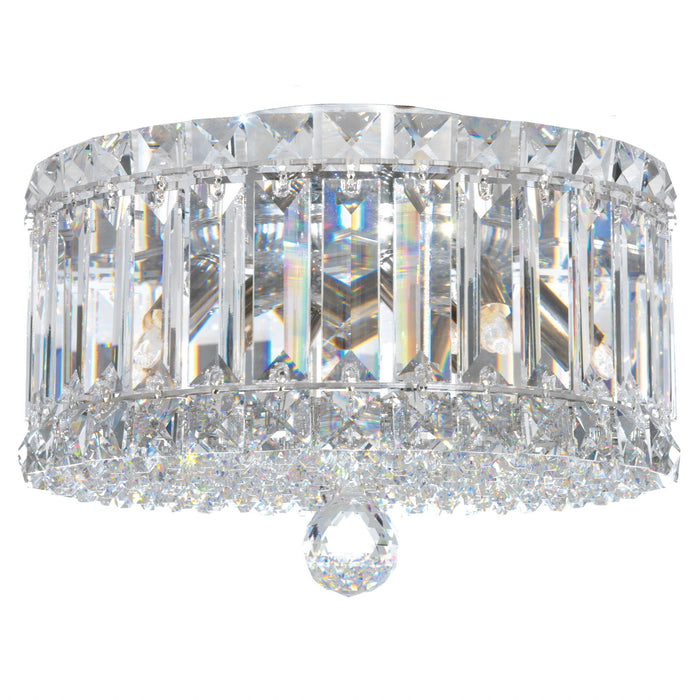 Schonbek 6692R Four Light Flush Mount, Polished Stainless Steel