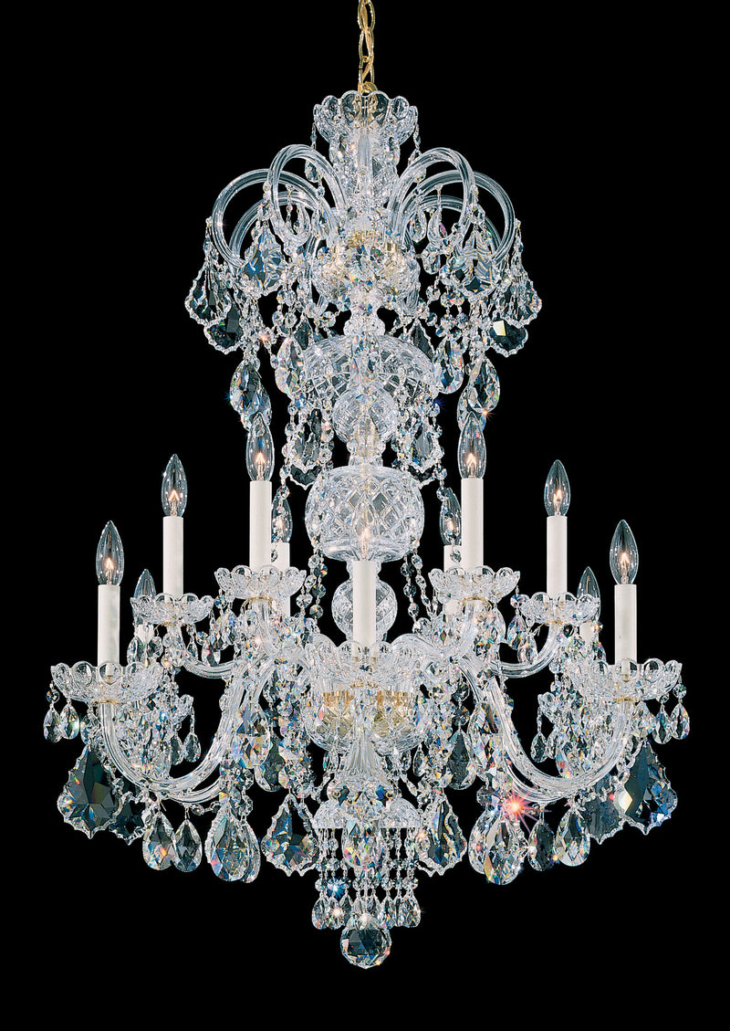 Schonbek 6813-211R 12 Light Chandelier, Aurelia