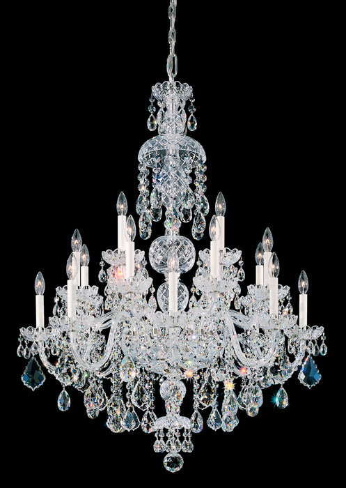 Schonbek 6860-40H 25 Light Chandelier, Polished Silver
