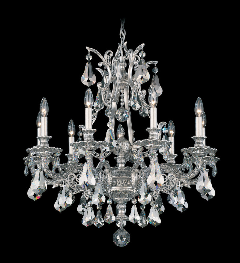 Schonbek 6949-23H Nine Light Chandelier, Etruscan Gold