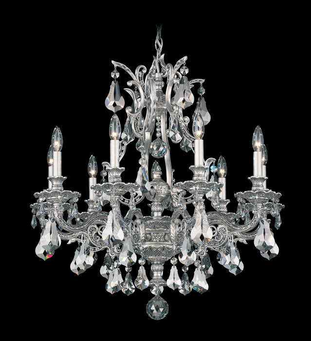 Schonbek 6949-83H Nine Light Chandelier, Florentine Bronze