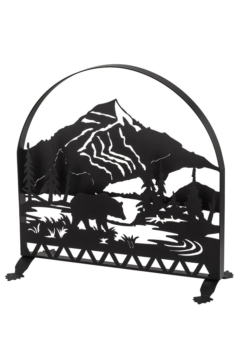 Meyda Tiffany 23434 Fireplace Screen, Textured Black