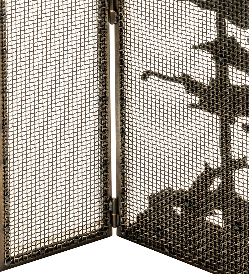 Meyda Tiffany 32281 Fireplace Screen, Antique Copper