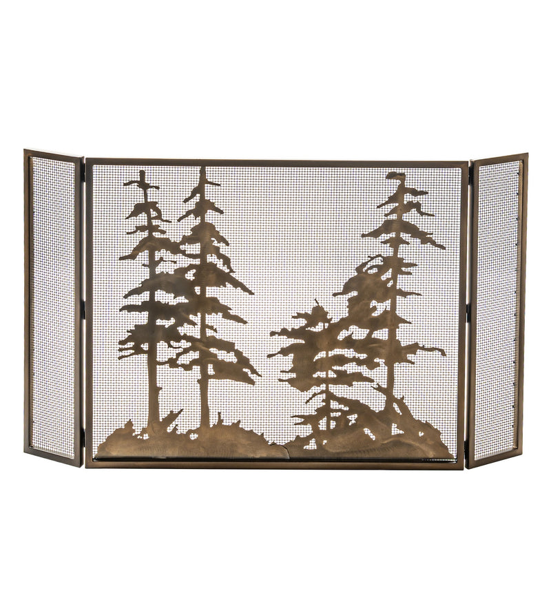 Meyda Tiffany 32281 Fireplace Screen, Antique Copper