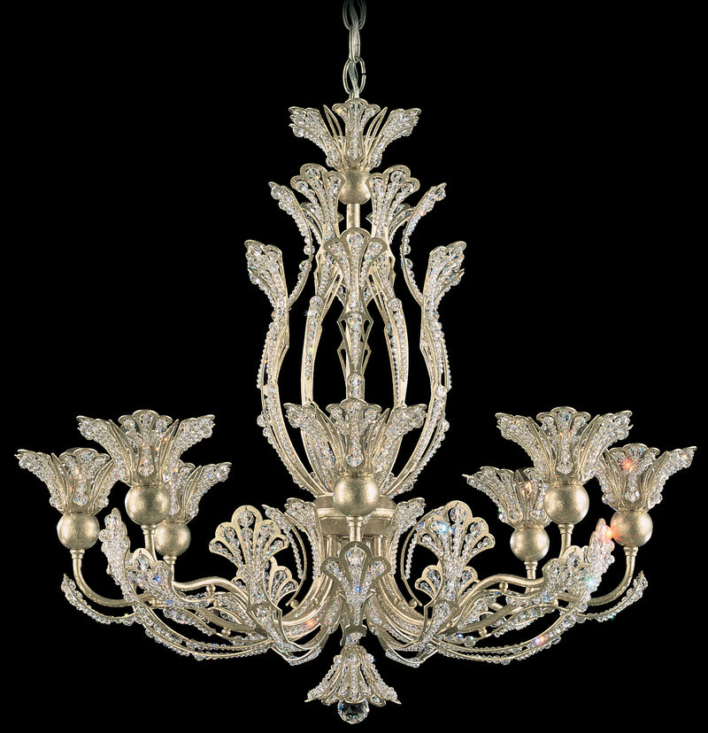 Schonbek 7863-26R Eight Light Chandelier, French Gold