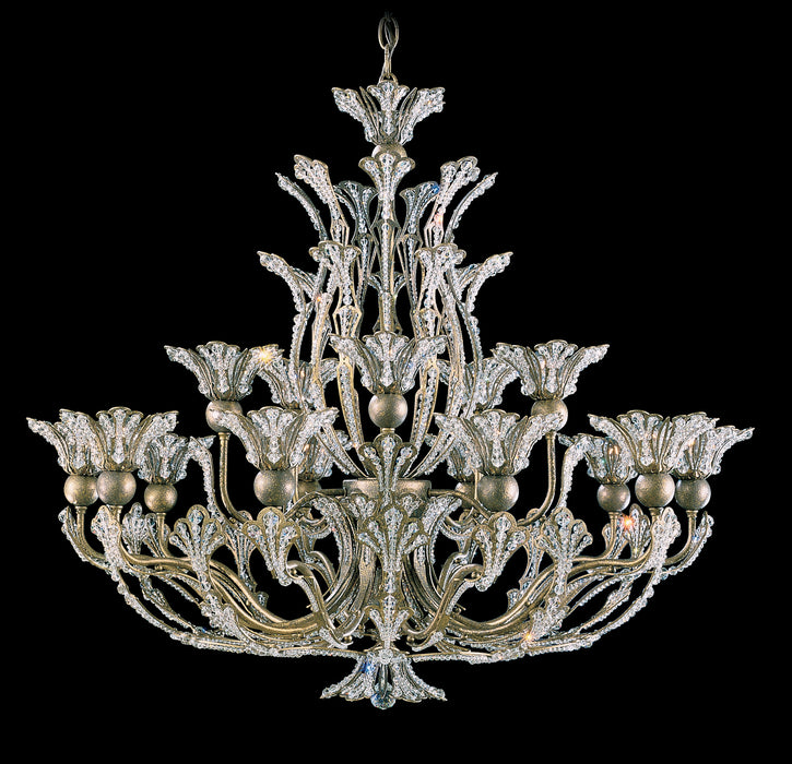 Schonbek 7864-48R 16 Light Chandelier, Antique Silver