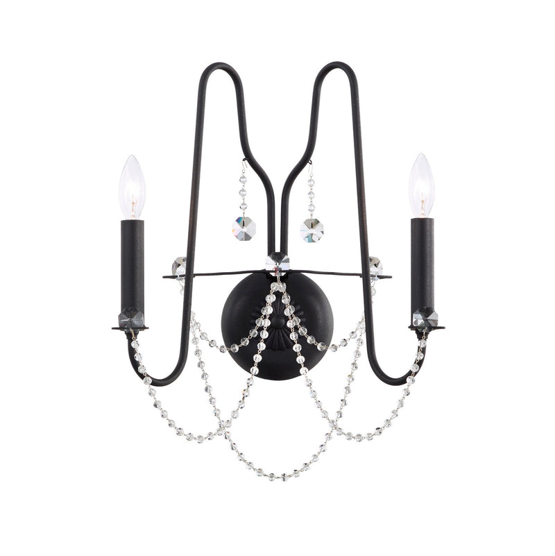 Schonbek AR1002N-22O Two Light Wall Sconce, Heirloom Gold