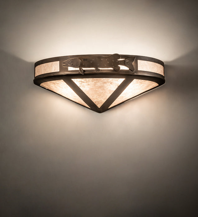 Meyda Tiffany 51083 Two Light Wall Sconce, Antique Copper