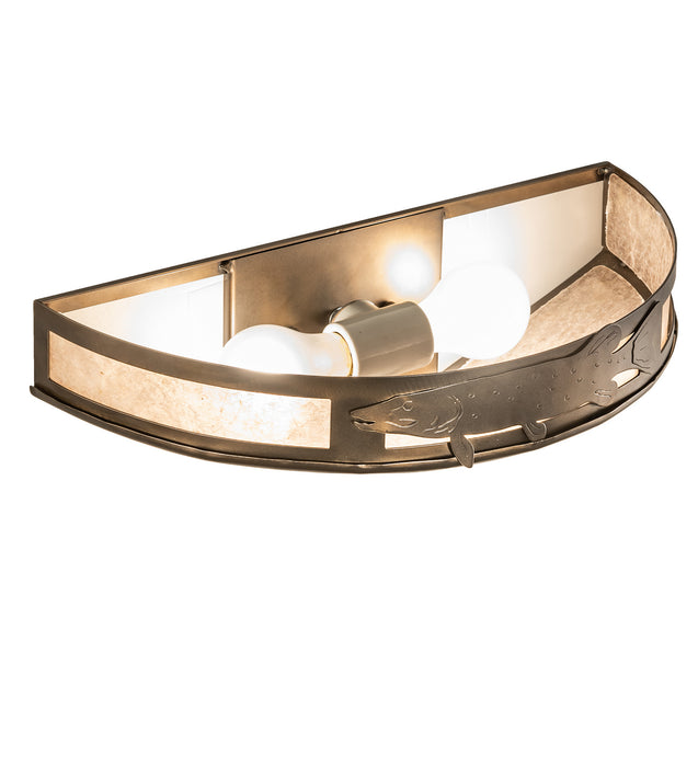 Meyda Tiffany 51083 Two Light Wall Sconce, Antique Copper
