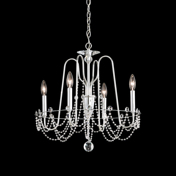 Schonbek AR1004N-06O Four Light Chandelier, White