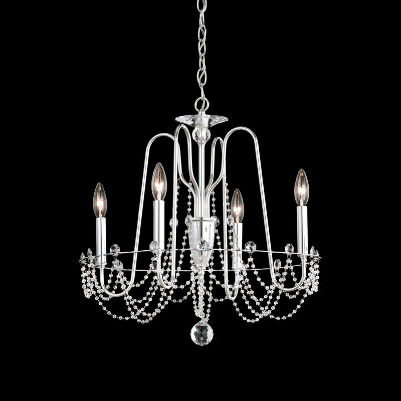 Schonbek AR1004N-26O Four Light Chandelier, French Gold