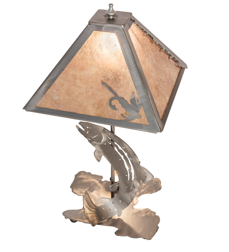 Meyda Tiffany 24231 One Light Table Lamp, Steel