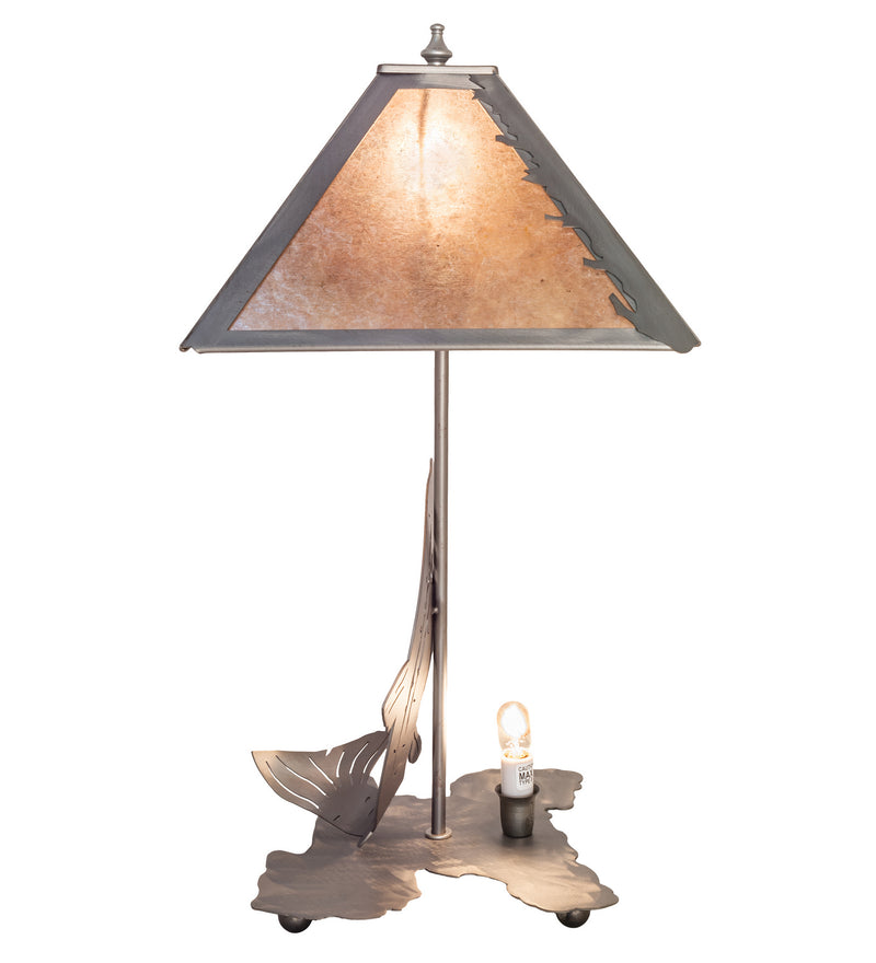Meyda Tiffany 24231 One Light Table Lamp, Steel