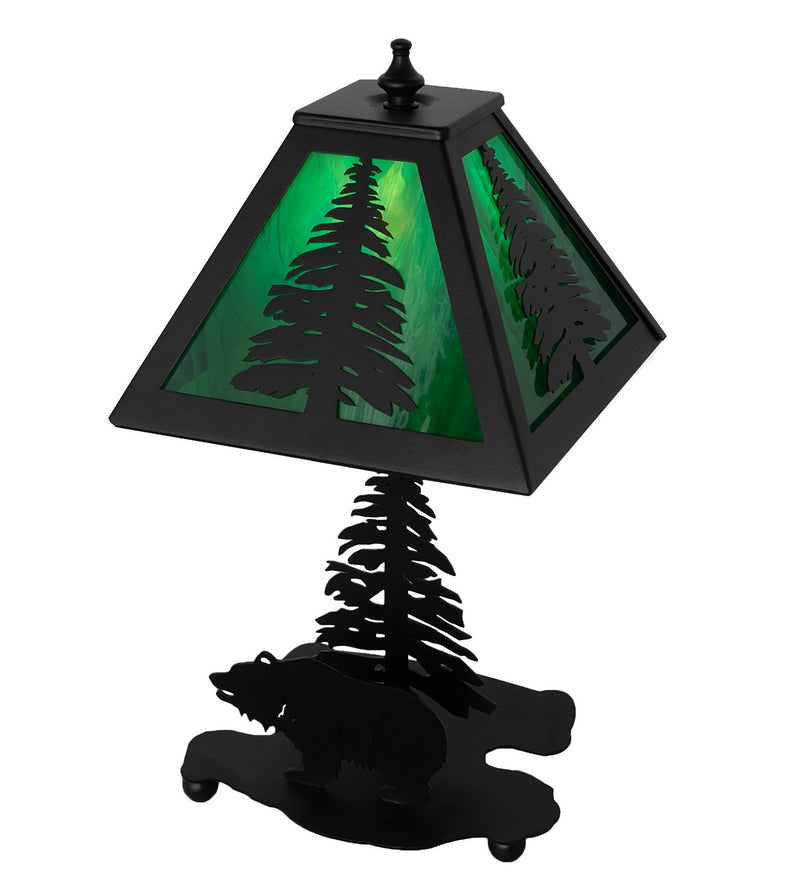 Meyda Tiffany 28313 One Light Table Lamp, Wrought Iron