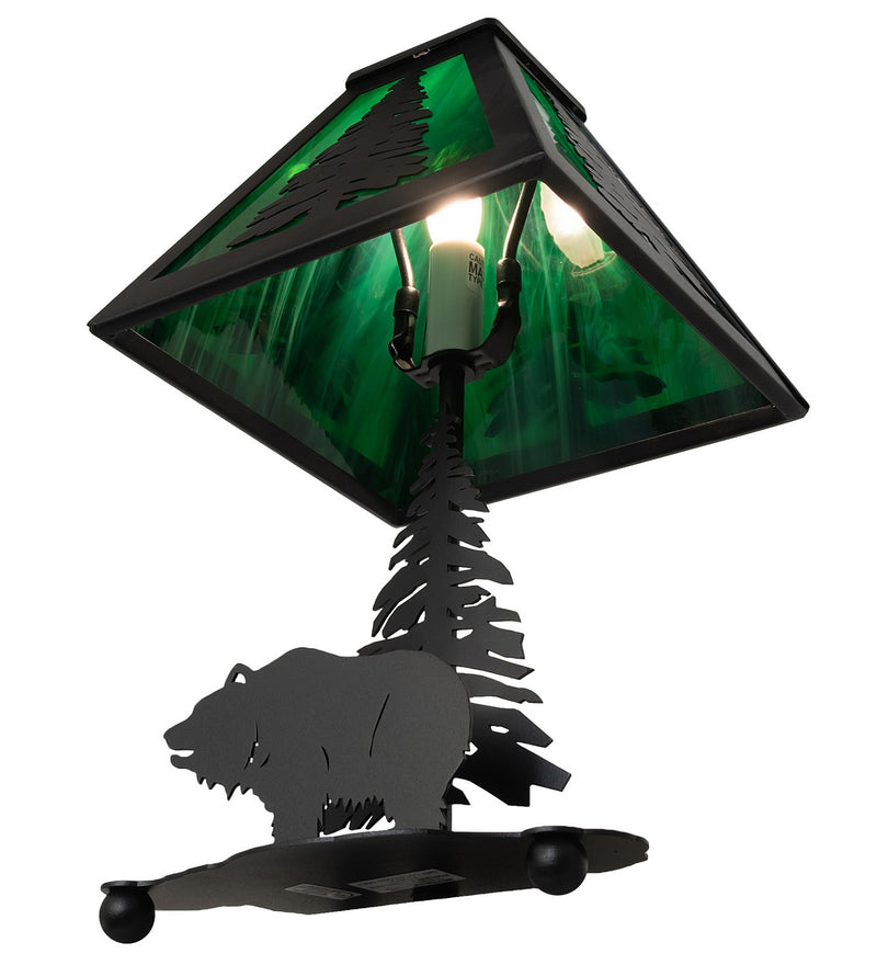 Meyda Tiffany 28313 One Light Table Lamp, Wrought Iron