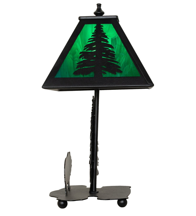 Meyda Tiffany 28313 One Light Table Lamp, Wrought Iron