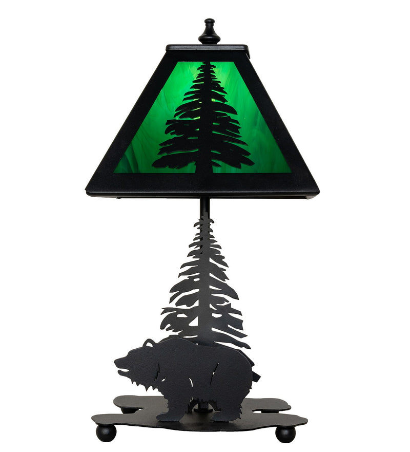 Meyda Tiffany 28313 One Light Table Lamp, Wrought Iron