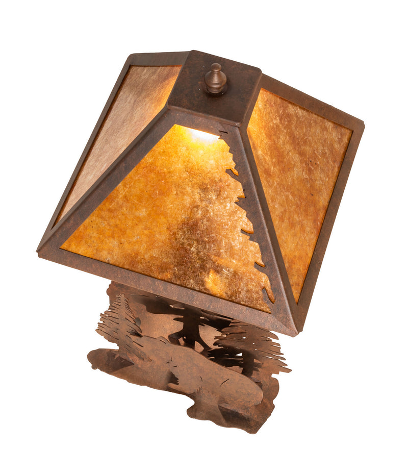 Meyda Tiffany 32555 Two Light Table Lamp, Verdigris