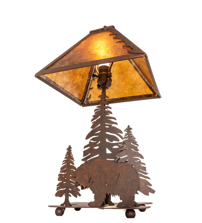 Meyda Tiffany 32555 Two Light Table Lamp, Verdigris
