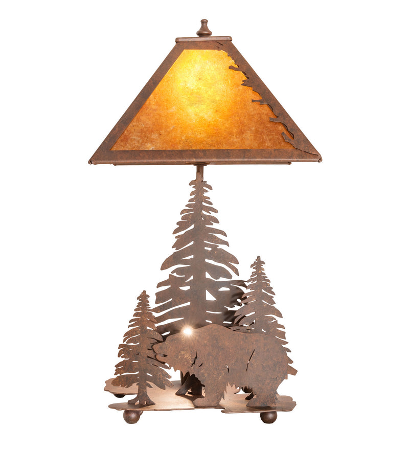 Meyda Tiffany 32555 Two Light Table Lamp, Verdigris