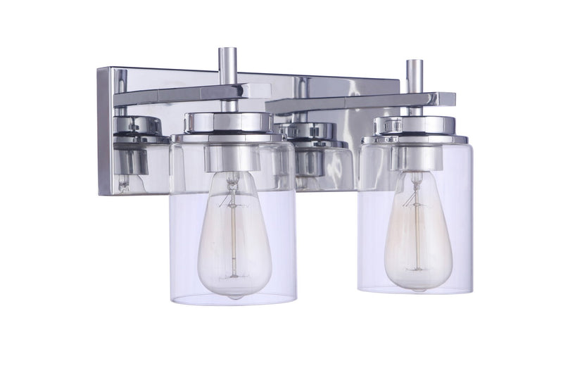 Craftmade 17414CH2 Two Light Vanity, Chrome