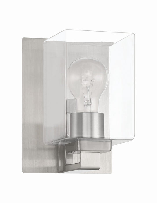 Craftmade 18506BNK1 One Light Wall Sconce, Brushed Polished Nickel