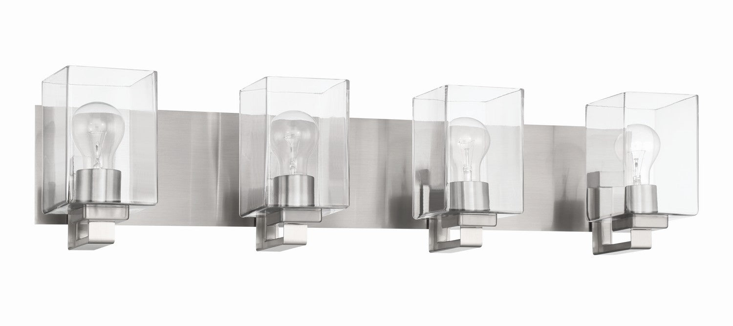 Craftmade 18532BNK4 Four Light Vanity, Brushed Polished Nickel