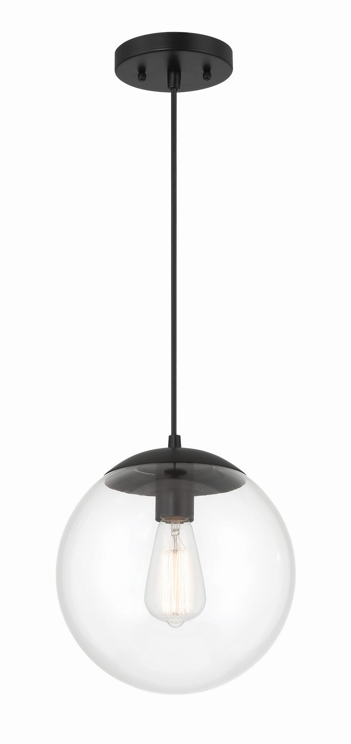 Craftmade 56891-FB One Light Pendant, Flat Black