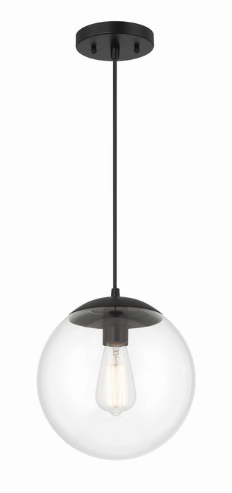 Craftmade 56891-FB One Light Pendant, Flat Black