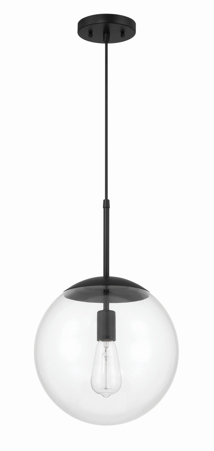 Craftmade 56892-FB One Light Pendant, Flat Black