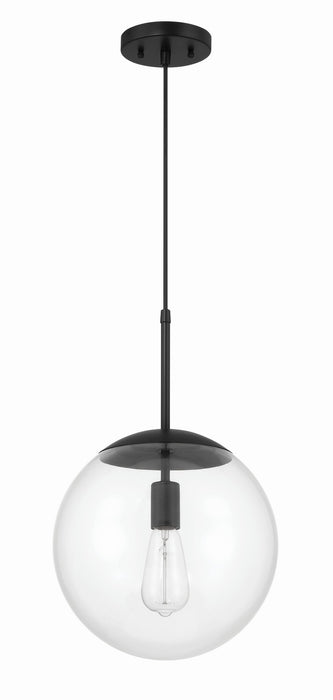 Craftmade 56892-FB One Light Pendant, Flat Black