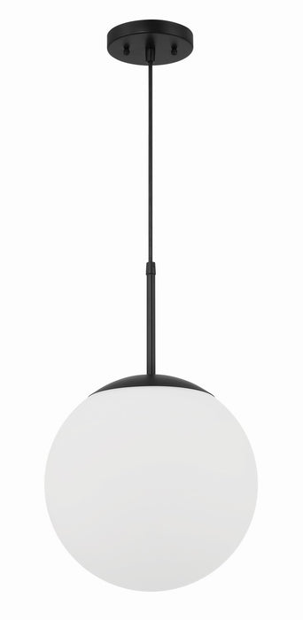 Craftmade 56892-FB-WG One Light Pendant, Flat Black