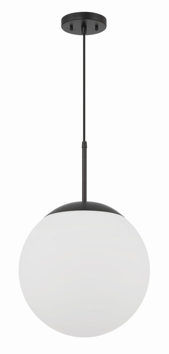 Craftmade 56893-FB-WG One Light Pendant, Flat Black