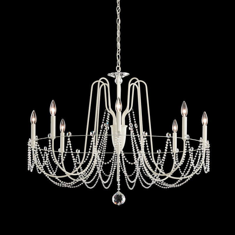 Schonbek AR1008N-59O Eight Light Chandelier, Ferro Black