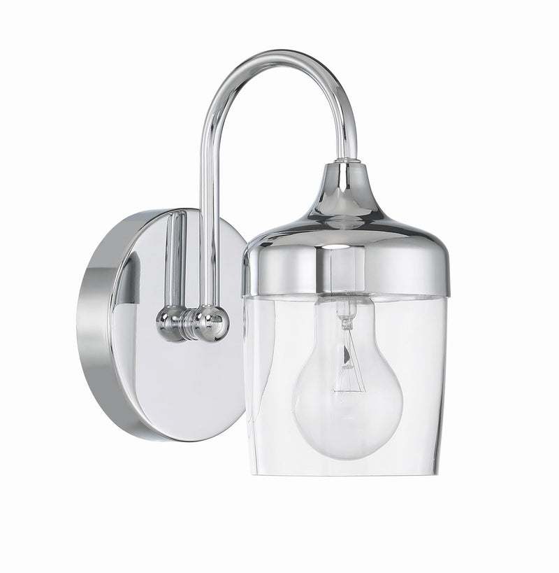 Craftmade 58101-CH One Light Wall Sconce, Chrome