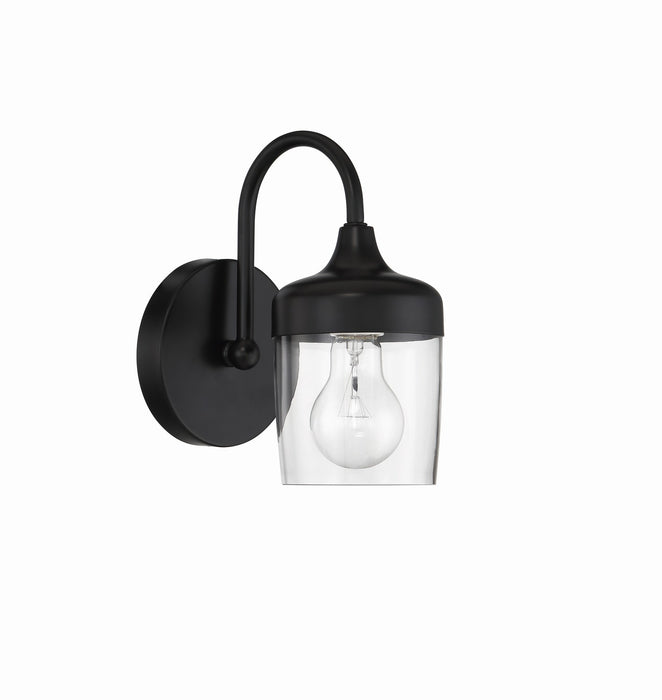 Craftmade 58101-FB One Light Wall Sconce, Flat Black