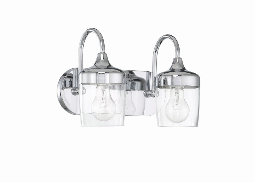 Craftmade 58102-CH Two Light Vanity, Chrome