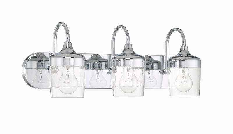 Craftmade 58103-CH Three Light Vanity, Chrome