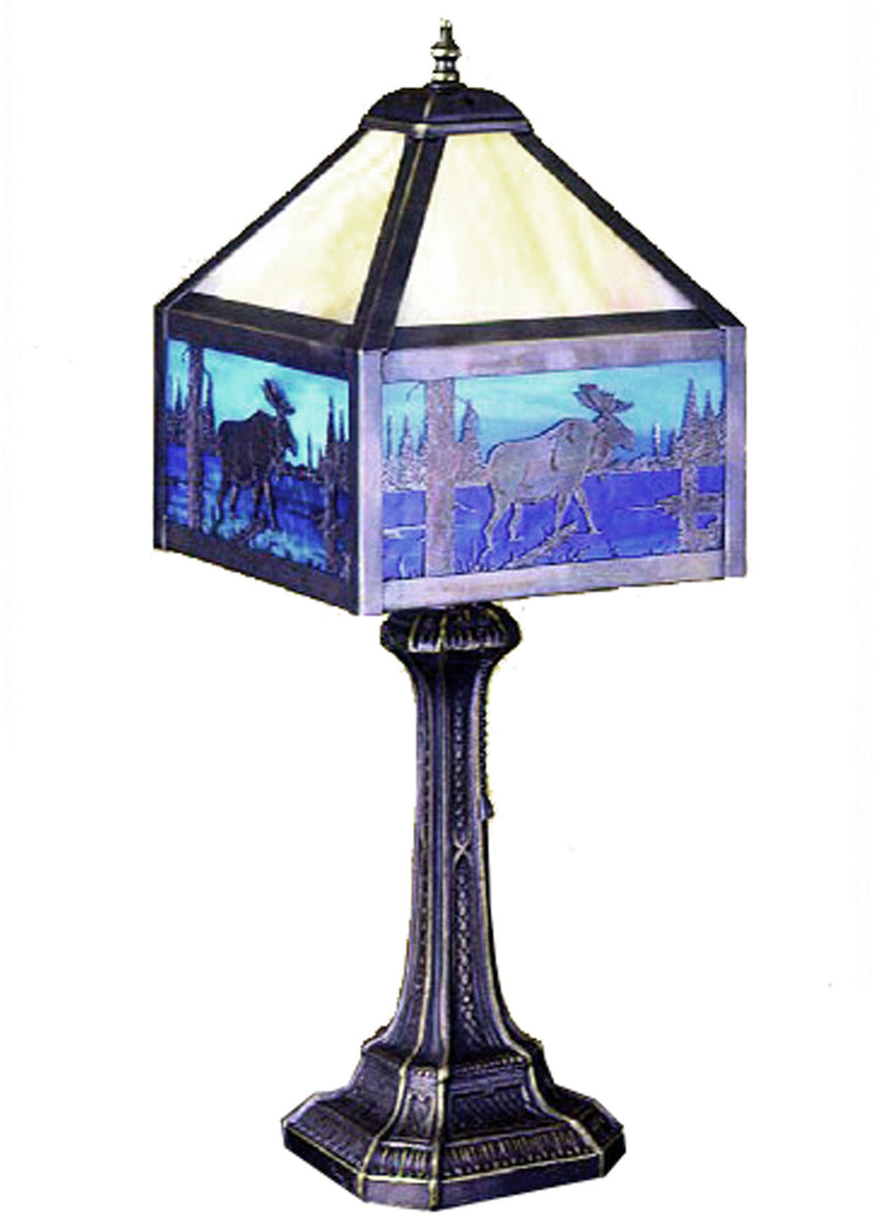 Meyda Tiffany 24242 One Light Table Lamp, Antique Copper