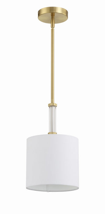 Craftmade 58291-SB One Light Mini Pendant, Satin Brass