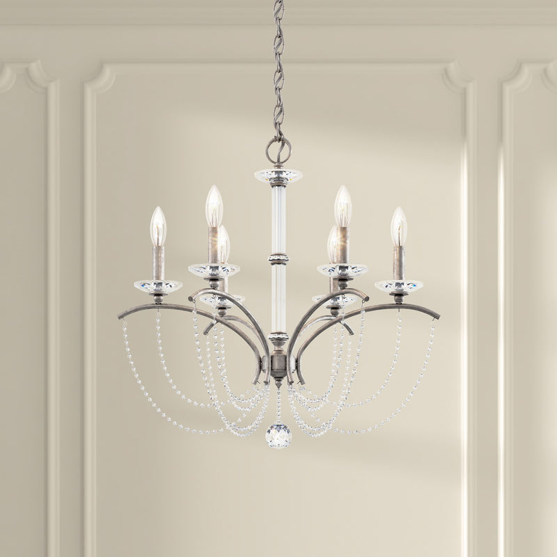 Schonbek BC7106N-22O Six Light Chandelier, Heirloom Gold