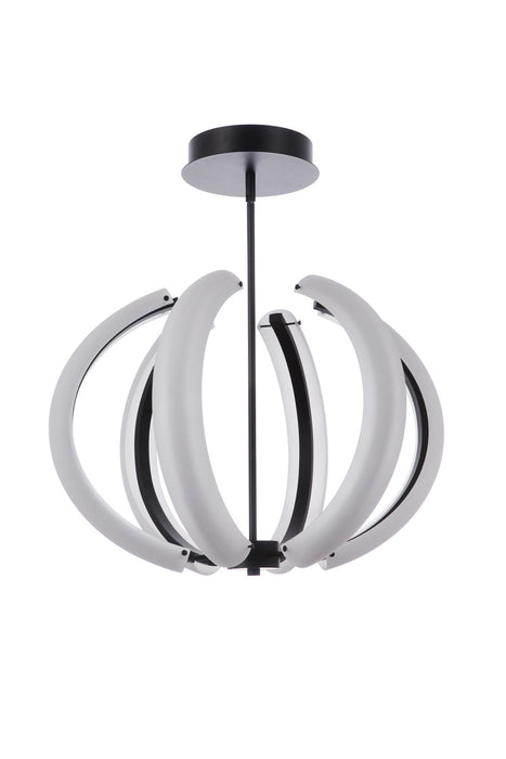 Craftmade 58890-FB-LED LED Pendant, Flat Black